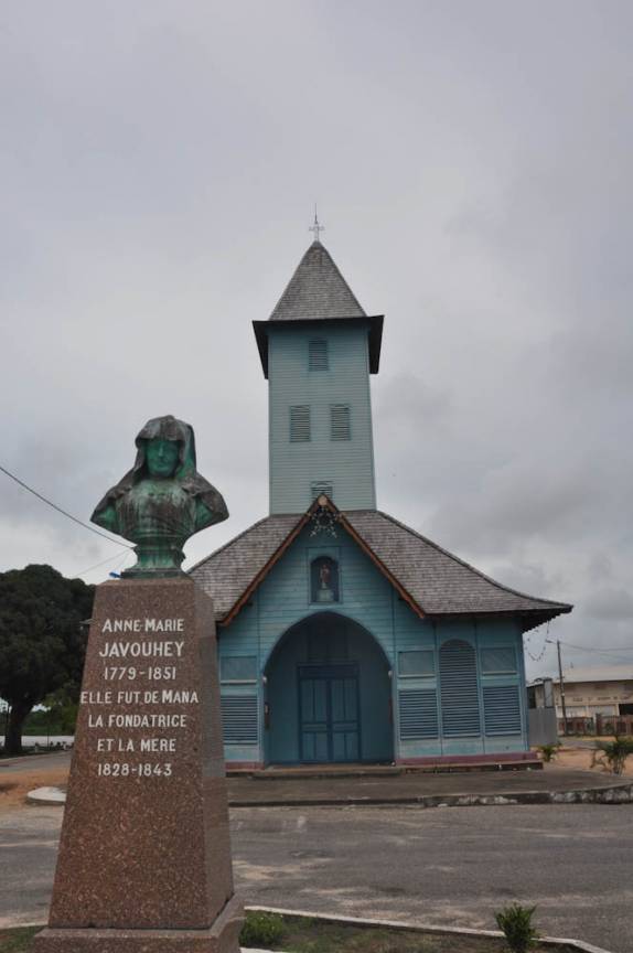 Igreja em Mana, na Guiana Francesa